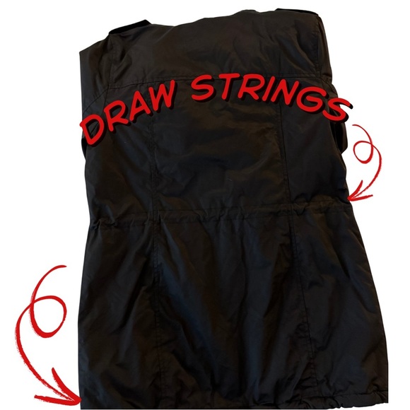 Levi’s Black Sherpa Lined Parka Women’s Size M Faux Fur Hood Mid-Thigh Jacket - Picture 6 of 8